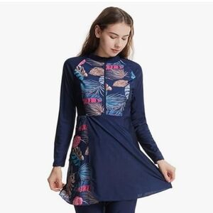 Fymnsi Burkini Top And Head Covering